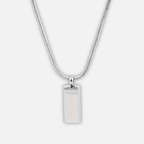 Noviqlo | Stainless Steel Bar Pendant Necklace