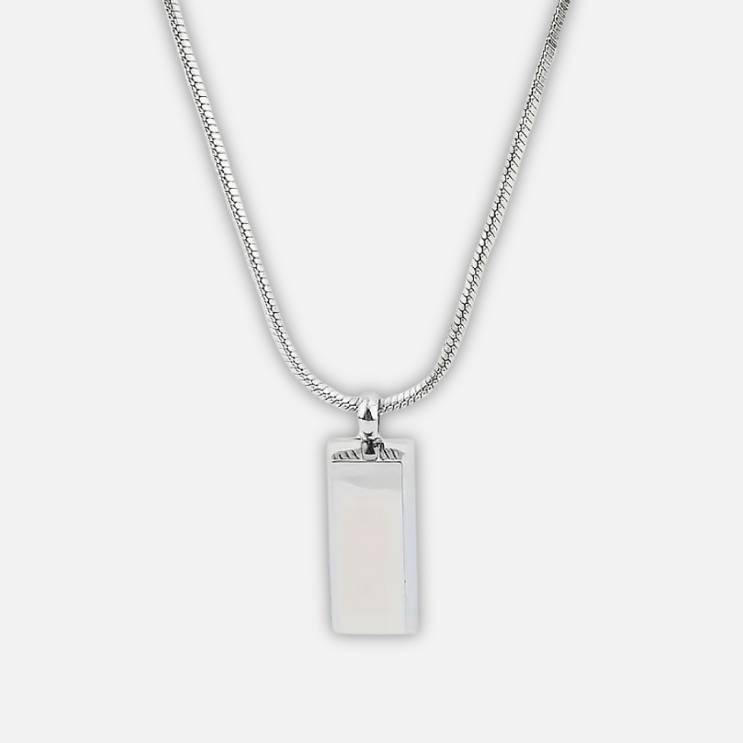 Noviqlo | Stainless Steel Bar Pendant Necklace