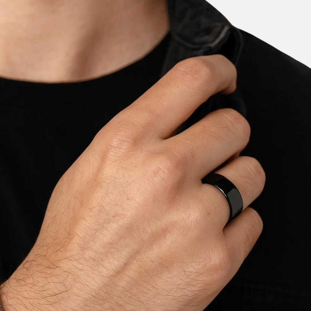 Noviqlo | Premium Titanium Steel Dome Ring 8mm