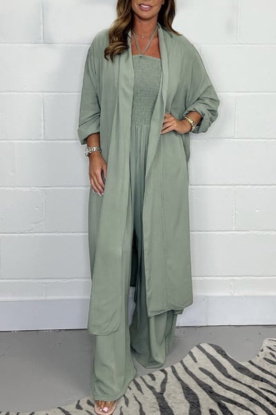 Chic Travel-Ready Two-Piece Jumpsuit