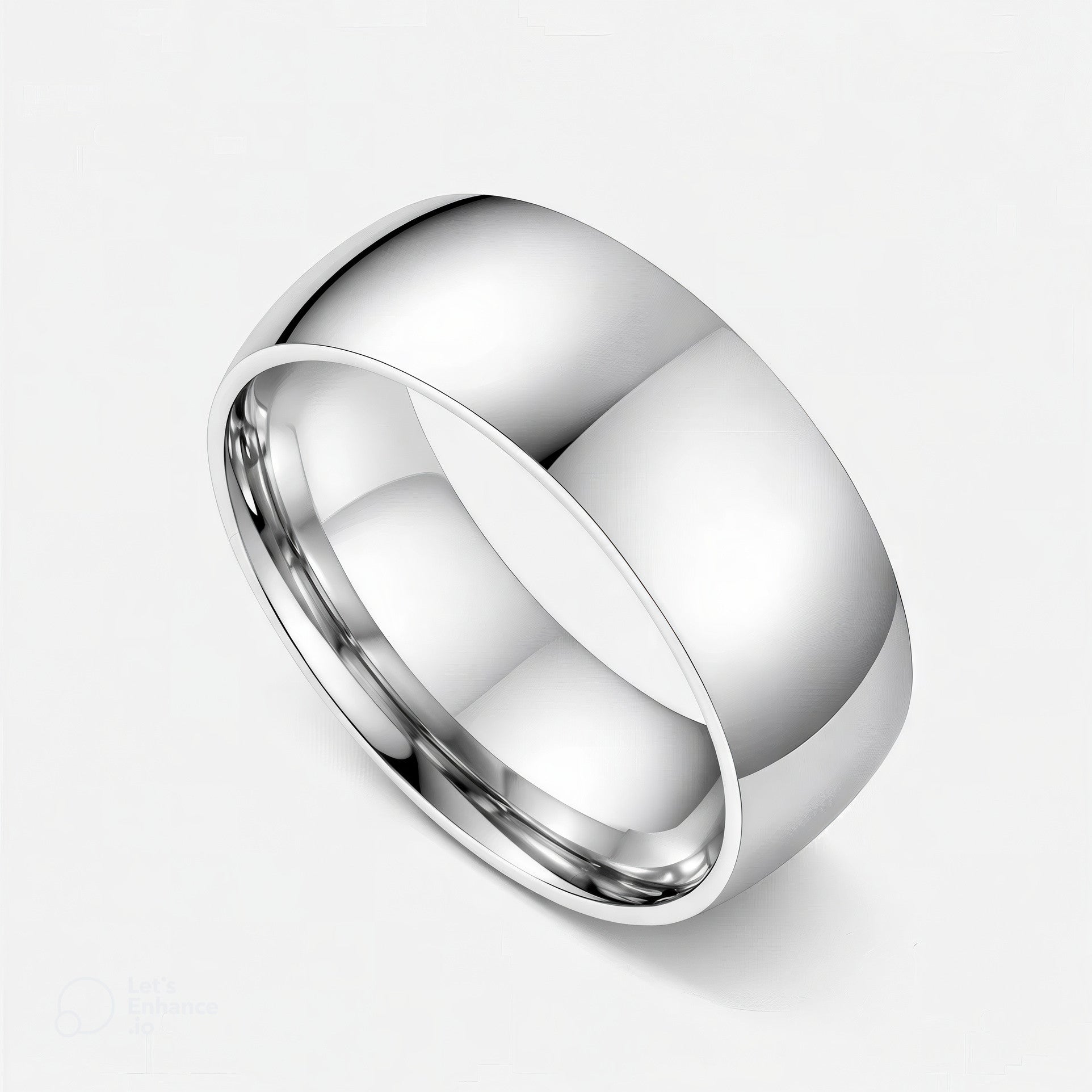 Noviqlo | Premium Titanium Steel Dome Ring 8mm